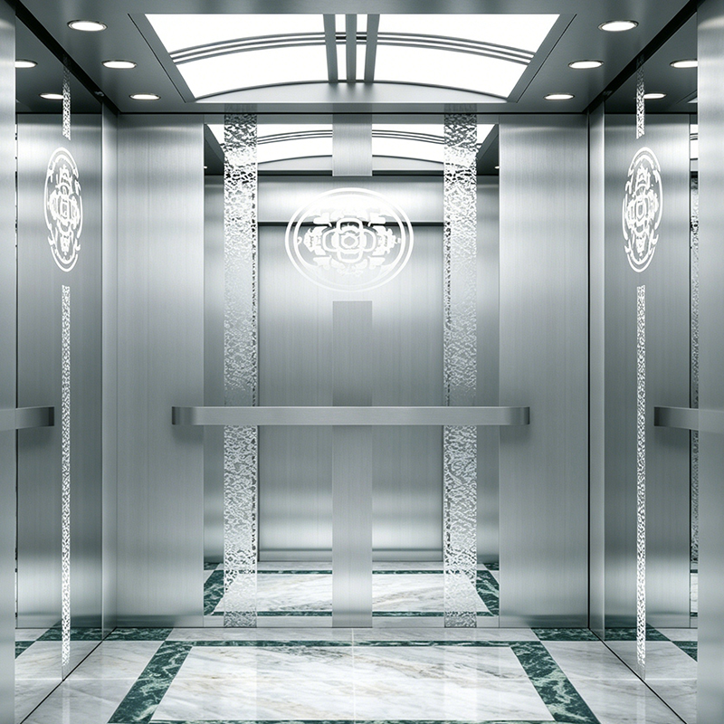 Lift Penumpang Hibrida Baja Dicat & Baja Tahan Karat yang Elegan