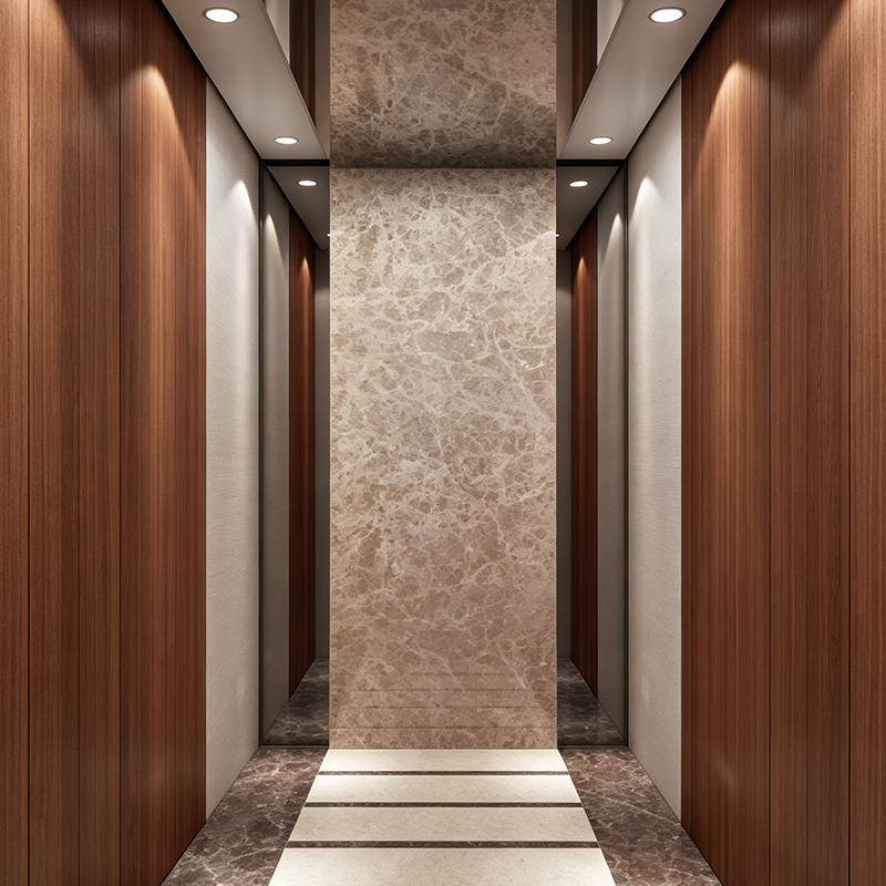 Lift Vila Rumah Pemodelan Pernis Kompor Logam Elegan untuk Ruang Kecil