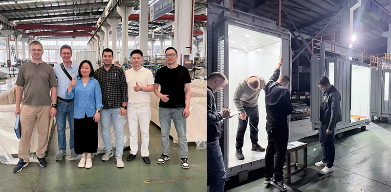 TENAU ELEVATOR：50 unit elevator kargo seberat 5 ton telah dikemas, diperiksa dan diterima oleh pelanggan, dan siap dikirim ke pembangkit listrik tenaga nuklir di Mesir.